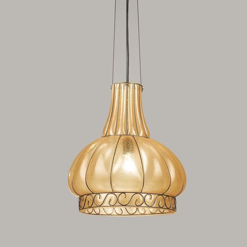 Подвесная лампа - CUPOLA - Siru Lighting - из металлической проволоки / венецианское стекло / из дутого стекла