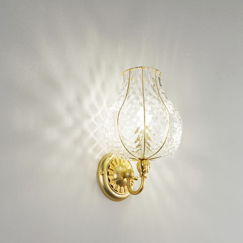 Стилизованный настенный светильник - ODALISCA - Siru Lighting - для интерьера / из металла / из дутого стекла