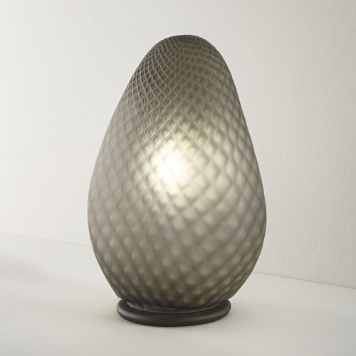 Настольная лампа - PEBBLE - Siru Lighting - из кристалла / из дымчатого стекла / современная