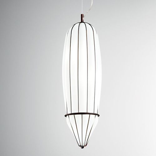 Подвесная лампа - PENCIL - Siru Lighting - из металлической проволоки / из дутого стекла / современная