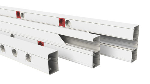 Кабельный лоток из ПВХ - CDM - BASOR Electric, - настенный / для профессионального использования / угловой