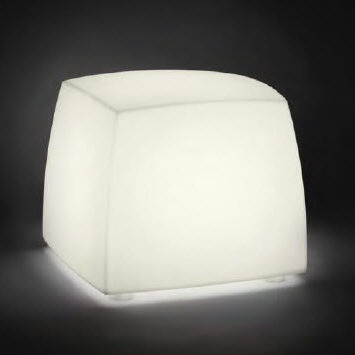 Современный пуф - LITE CUBE - Carpyen, - из полиэтилена / с подсветкой / для наружного применения