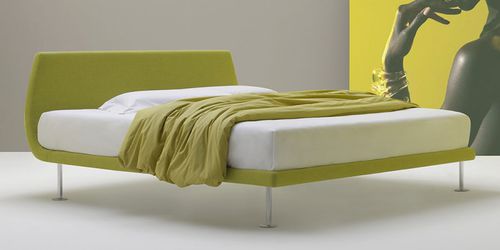 Двуспальная кровать - VOLO - FRAU FLEX - современная / обитая / из ткани