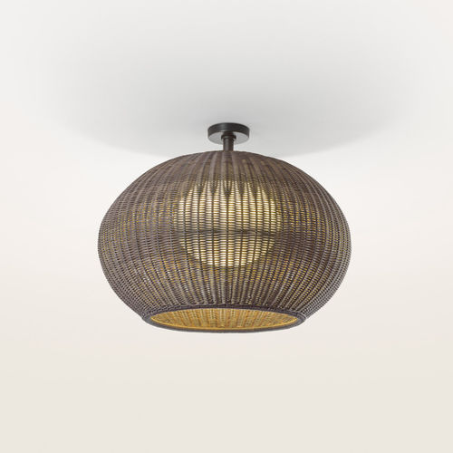 Современный потолочный светильник - GAROTA PF/02  - BOVER Barcelona - круглый / из полиэтилена / из синтетического ротанга