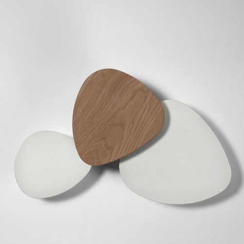 Современный настенный светильник - TRIA SET 3 - BOVER Barcelona - для интерьера / из алюминия / из дуба