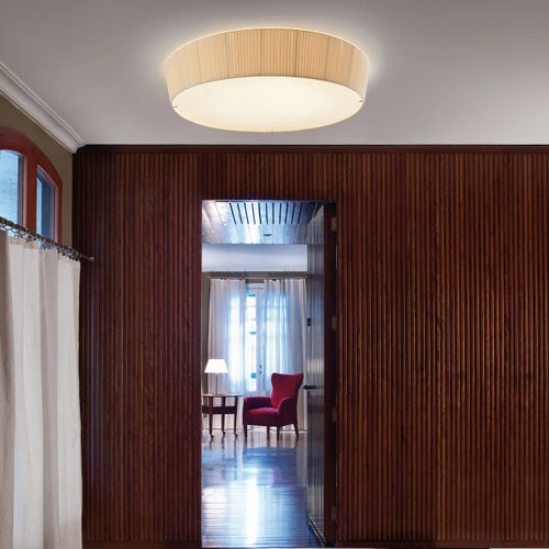 Современный потолочный светильник - PLAFONET 95 - BOVER Barcelona - круглый / из хлопка / LED