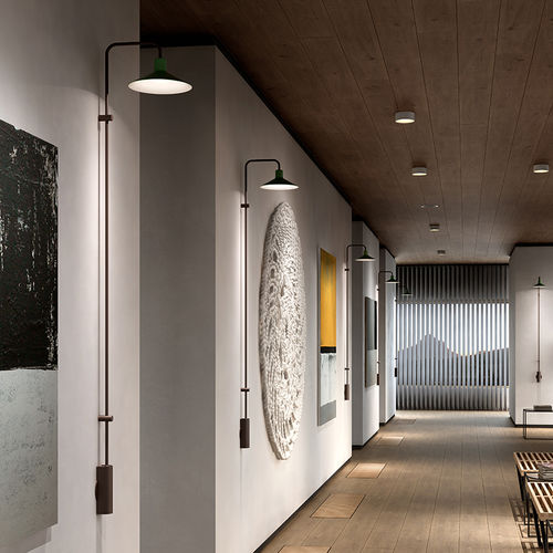 Современный настенный светильник - PLATET A/06 - BOVER Barcelona - для интерьера / из алюминия / из стекла