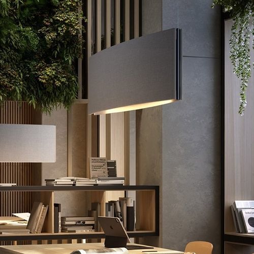Подвесная лампа - NOREN S/123 - BOVER Barcelona - из алюминия / из ткани / из МДФ