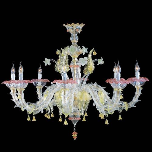 Стилизованная люстра - Rezzonico - Arte di Murano - из металла / из муранского стекла / из золота