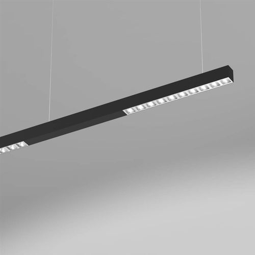 Подвесной осветительный профиль - quadro OFFICEspecial suspension di/id black PLF 14 - planlicht - LED / алюминий / из поликарбоната