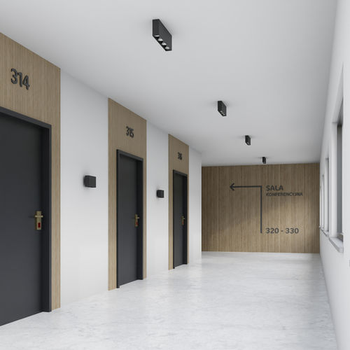 Выступающий точечный светильник - EAZY - PXF LIGHTING - LED / прямоугольный / IP20
