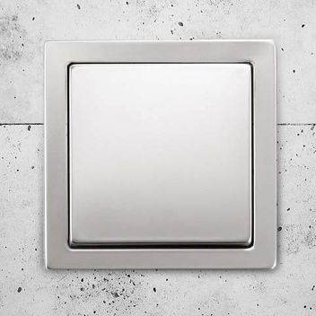 Клавишный переключатель - pure  - ABB Home and Building Automation - встраиваемый / из нержавеющей стали / современный