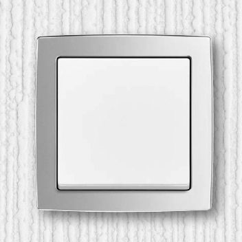 Клавишный переключатель - solo® - ABB Home and Building Automation - встраиваемый / из термопластика / из хрома