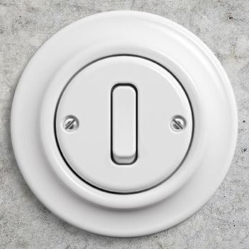 Клавишный переключатель - Decento® - ABB Home and Building Automation - встраиваемый / из фарфора / ретро