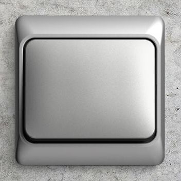 Переключатель нажимная кнопка - alpha - ABB Home and Building Automation - встраиваемый / из металла / современный
