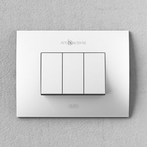 Переключатель нажимная кнопка - Chiara - ABB Home and Building Automation - встраиваемый / тройной / из хрома