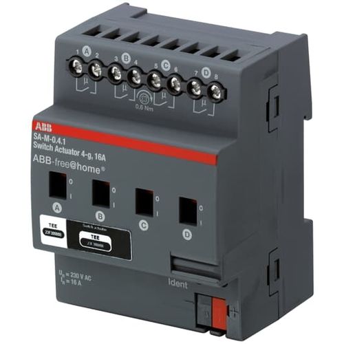Коммутационный привод для систем домашней автоматизации - SA-M-0.4.1 - ABB Home and Building Automation - на DIN-рейке / для бытового использования / для интерьера