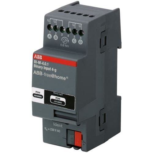 Блок интерфейса с бинарными входами - BI-M-4.0.1 - ABB Home and Building Automation - на DIN-рейке / IP