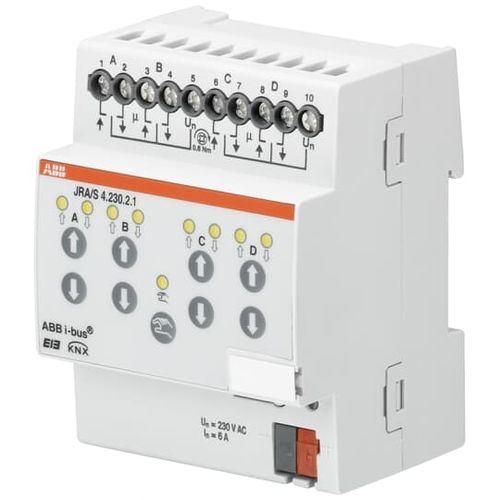 Привод для жалюзи с рольставнями - JRA/S4.230.2.1 - ABB Home and Building Automation - для протокола KNX / для бытового использования / на DIN-рейке