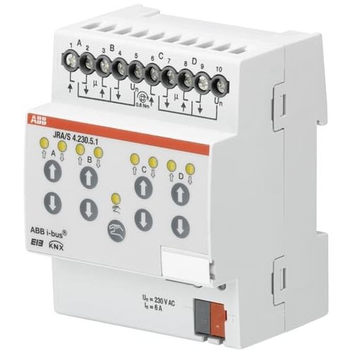 Привод для жалюзи с рольставнями - JRA/S4.230.5.1 - ABB Home and Building Automation - для протокола KNX / для бытового использования / на DIN-рейке