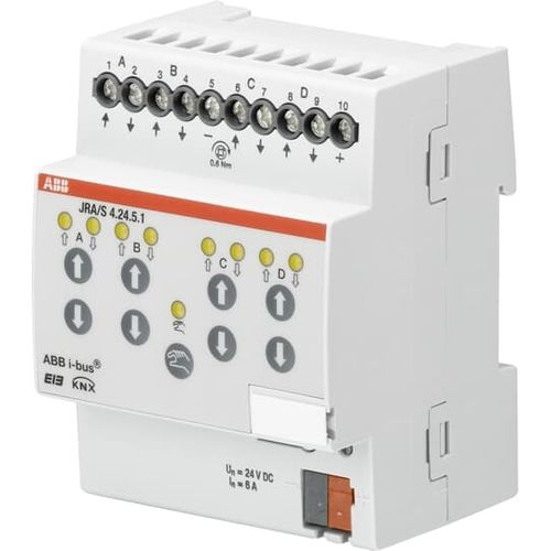 Привод для жалюзи с рольставнями - JRA/S4.24.5.1 - ABB Home and Building Automation - для протокола KNX / для бытового использования / на DIN-рейке