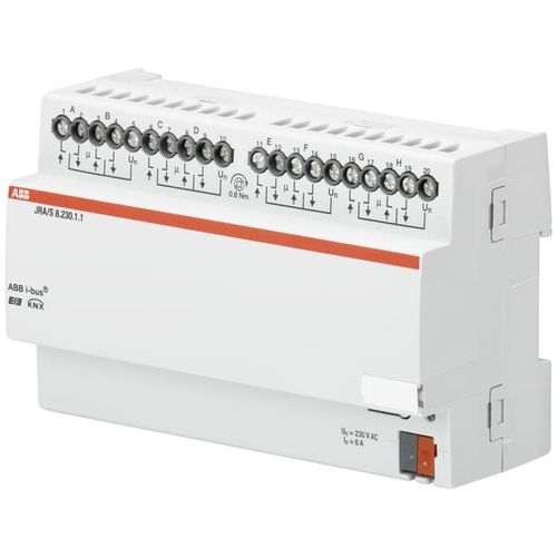 Привод для жалюзи с рольставнями - JRA/S8.230.1.1 - ABB Home and Building Automation - для протокола KNX / для бытового использования / на DIN-рейке