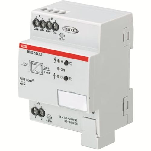 Шлюзовый блок интерфейса - DG/S2.64.1.1 - ABB Home and Building Automation - на DIN-рейке / для систем домашней автоматизации / для протокола KNX