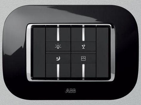 Сенсорный переключатель - Mylos - ABB Home and Building Automation - встраиваемый / из металла / из кристалла