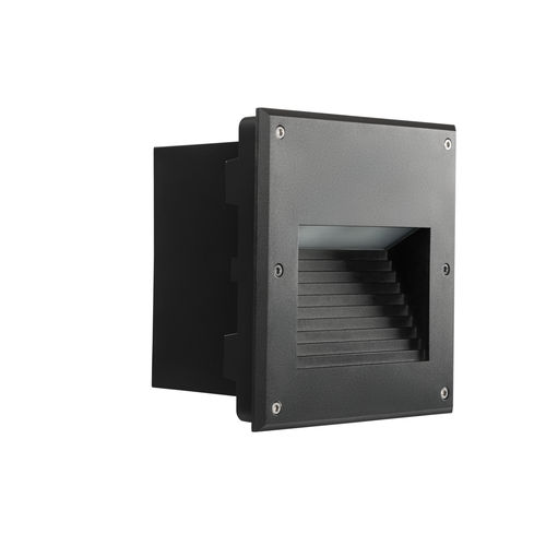 Встраиваемый светильник в стену - INTEGRA - LUG Light Factory - LED / квадратный / IP65
