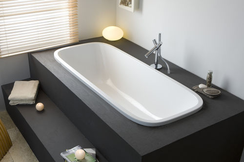 Ванна из дерева - SINGLEBATH UNO: 3687 - HOESCH - из акрила / белая