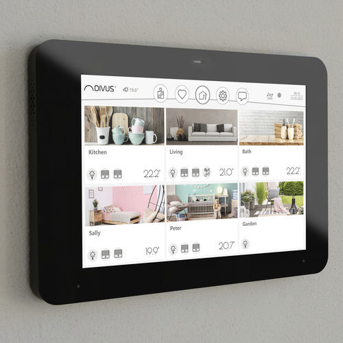 Сенсорный экран для протокола KNX - KNX IQ08 - DIVUS. Show it. Control it. - для систем домашней автоматизации / для столов для конференций / для контроля доступа