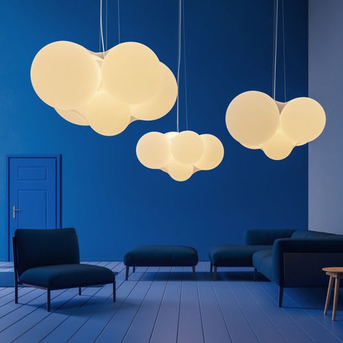 Подвесная лампа - CLOUDY - AXO Light - из алюминия / из стали / из ткани
