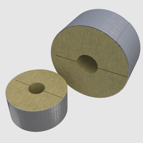 Термоакустическая изоляция - ROCKLAP H&V - ROCKWOOL - из асбеста / с трубой / для канализации