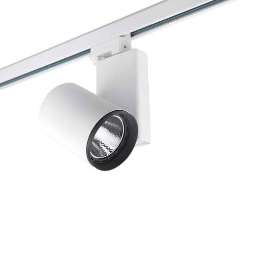 Светильник на рейке LED - MACH 3 MEDIUM - Leds-C4 - круглый / из алюминия / из стекла