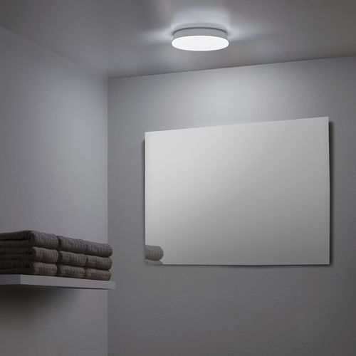 Современный потолочный светильник - CIRCLE - Leds-C4 - круглый / из стекла / из стали
