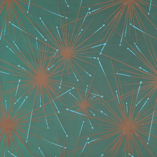 Ткань для штор - TONY DUQUETTE : FIREWORKS - JIM THOMPSON - обивочная / с рисунком / из шелка