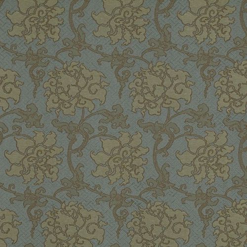 Ткань для штор - TROPICALY MALADY : APSARA - JIM THOMPSON - обивочная / в цветочек / из льна