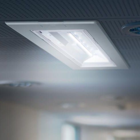 Выступающее аварийное освещение - ELX EL - ESYLUX - прямоугольное / LED / из поликарбоната