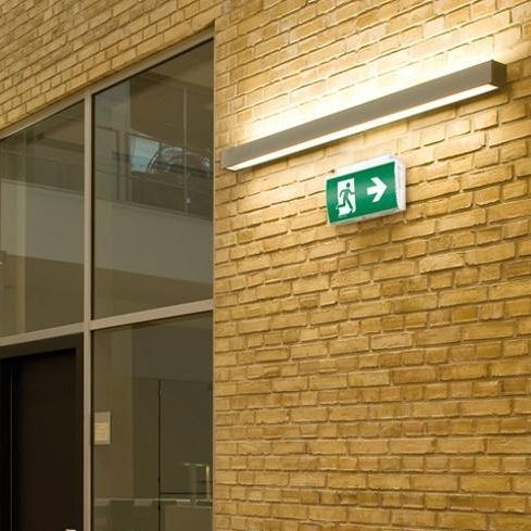 Настенное аварийное освещение - SLE EL - ESYLUX - прямоугольное / LED / из поликарбоната