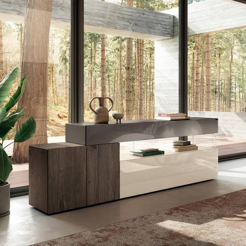 Современный буфет - 36e8 - LAGO - из дерева / из алюминия / из стекла