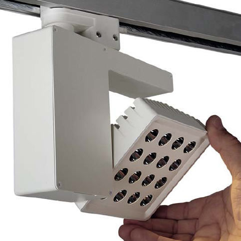 Светильник на рейке LED - PROTEO - Aldabra - квадратный / из алюминия / для профессионального использования