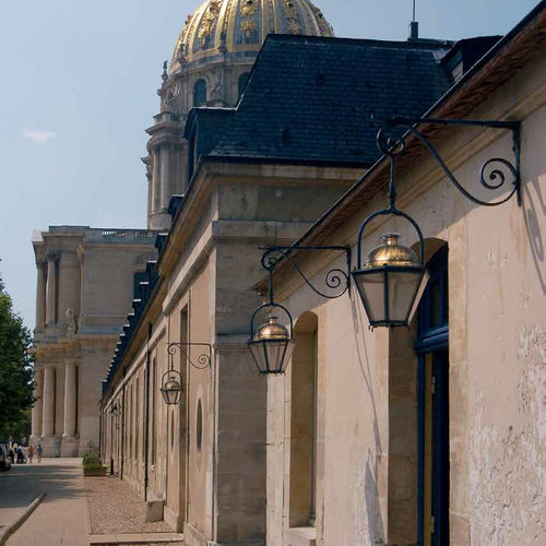 Классический настенный светильник - LAVOISIER  - LENZI - для наружного применения / из алюминия / из латуни