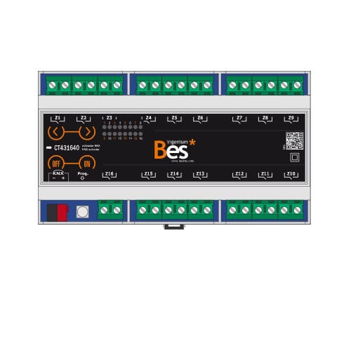 Привод для жалюзи для протокола KNX - 16S-K - Ingenium - BES KNX - для профессионального использования / на DIN-рейке / для интерьера