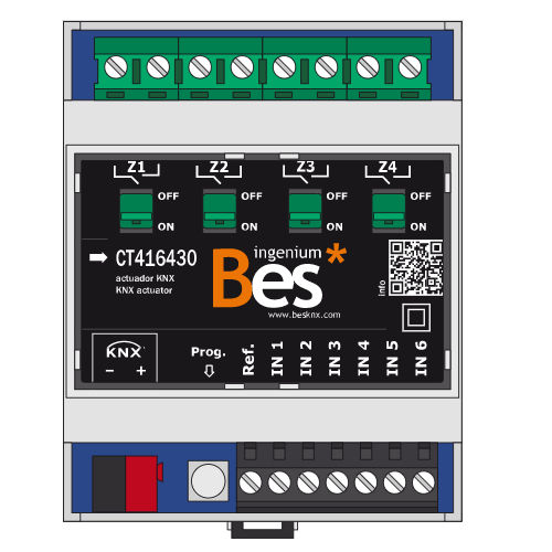 Привод для жалюзи для протокола KNX - 6E4S-30A-K - Ingenium - BES KNX - для бытового использования / для профессионального использования / на DIN-рейке