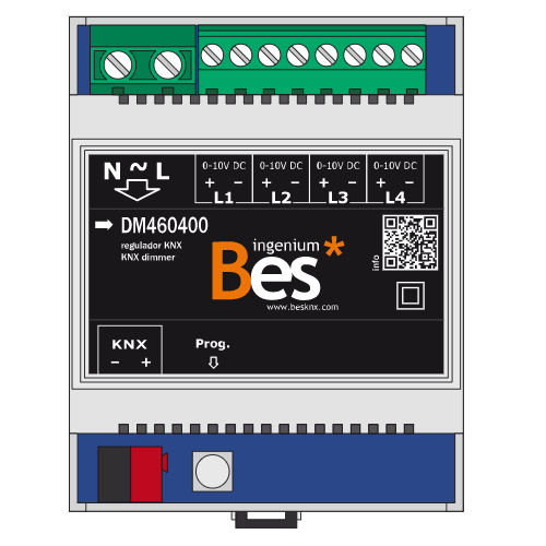 Регулятор света на DIN-рейке - RK0104C - Ingenium - BES KNX - для протокола KNX
