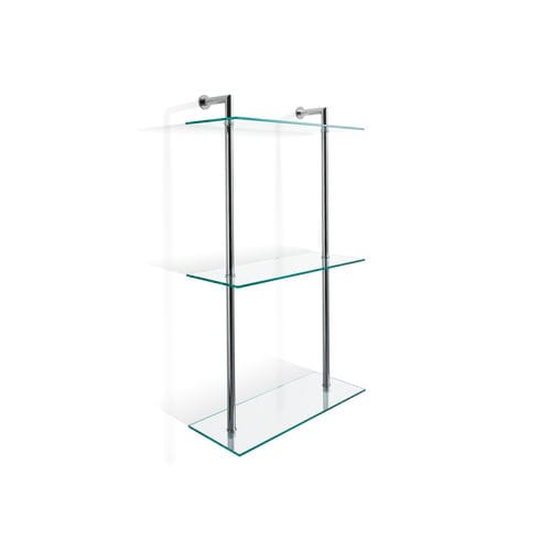 Настенный стеллаж - DW 016 - Decor Walther Einrichtungs GmbH - современный / из хромированной латуни / из стекла