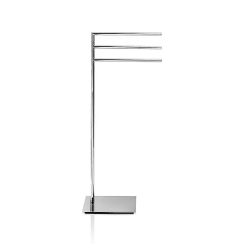 Вешалка для полотенец 3 держателя - STRAIGHT 3 - Decor Walther Einrichtungs GmbH - напольная / из хромированной латуни