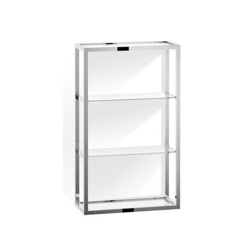 Настенный стеллаж - ET 6 - Decor Walther Einrichtungs GmbH - современный / из хромированной латуни / из стекла