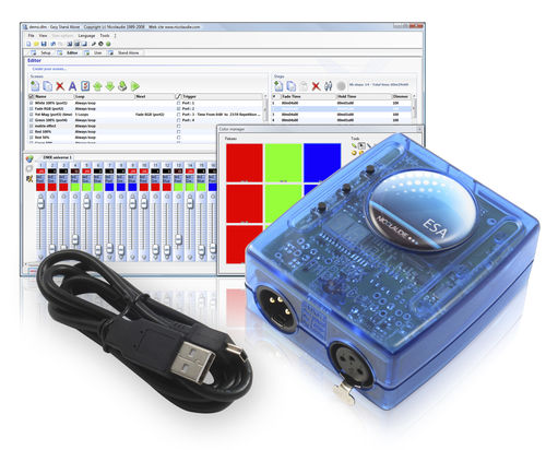 Интерфейс USB для DMX с автономной памятью - SLESA-U8 - Nicolaudie Europe