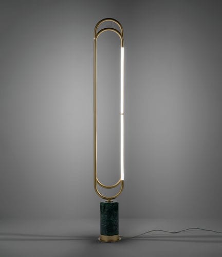 Напольная лампа - COLLIER 697/2P - iDL - из металла / из мрамора / современная